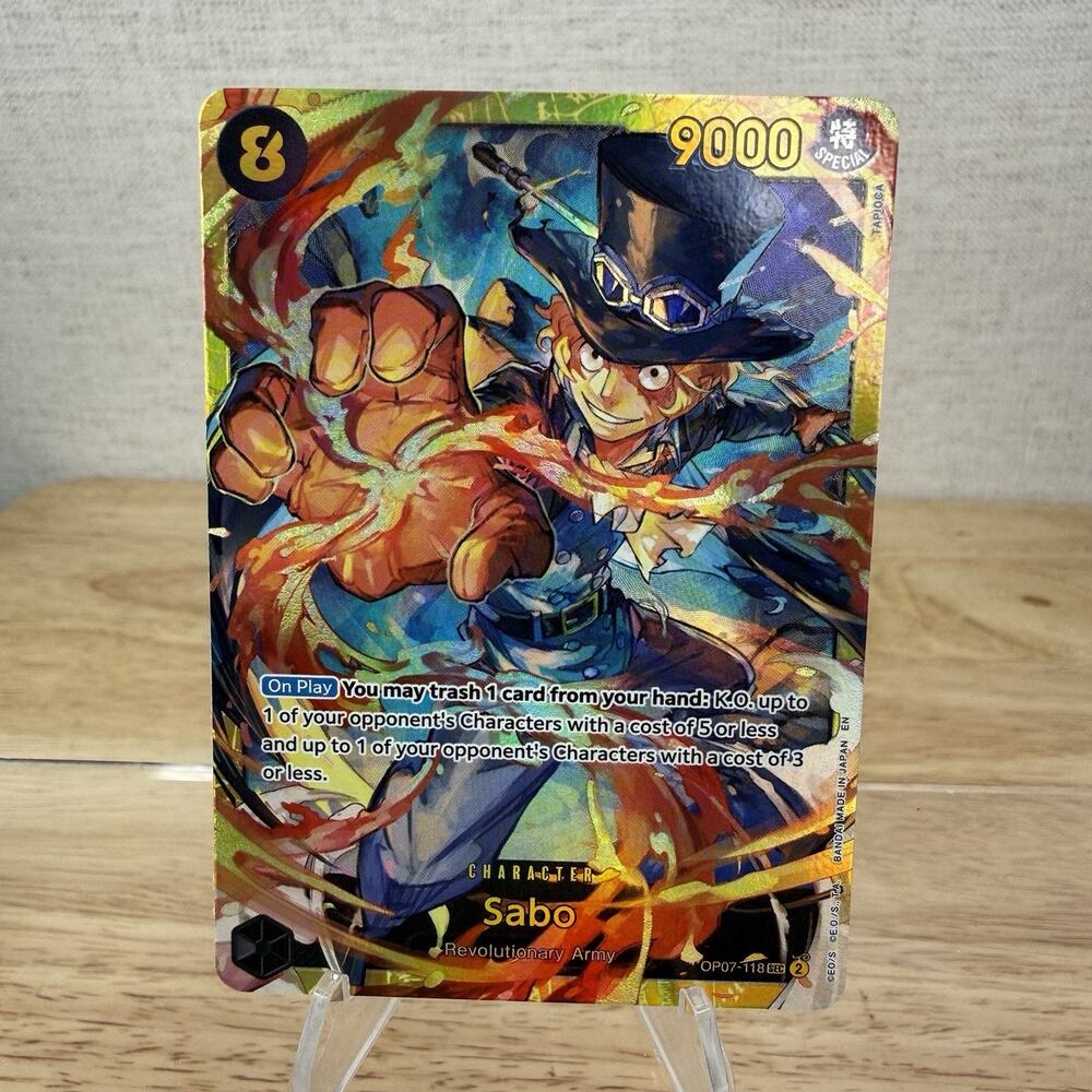 Sabo OP07-118 One Piece SEC Secret Rare NM